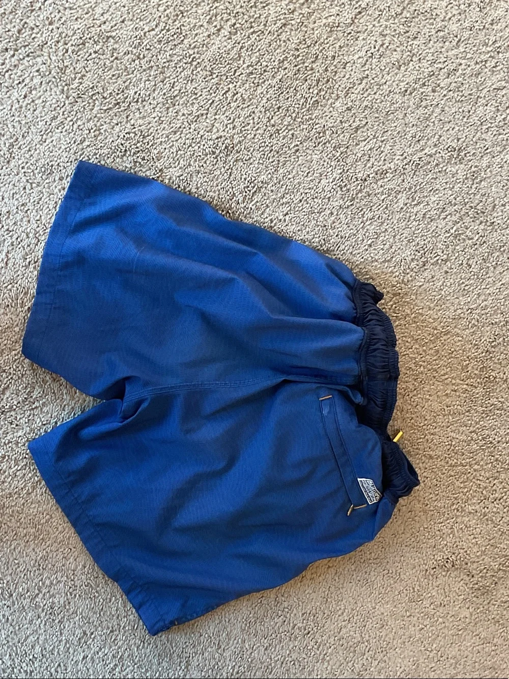 Baja llama Men's Royal Blue Swim Board Shorts with Jellyfish Embroidery